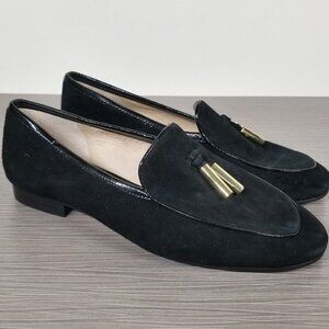 Louise Et Cie Blondell Loafers, Black Suede, Womens Size 5.5 M / 36